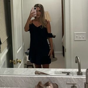 Navy Blue Spaghetti Strap Sundress, Size M